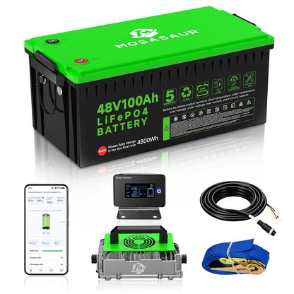 Mosasaur 48V Lithium Golf Cart Battery Conversion Kit for Yamaha, Ezgo, Club Car